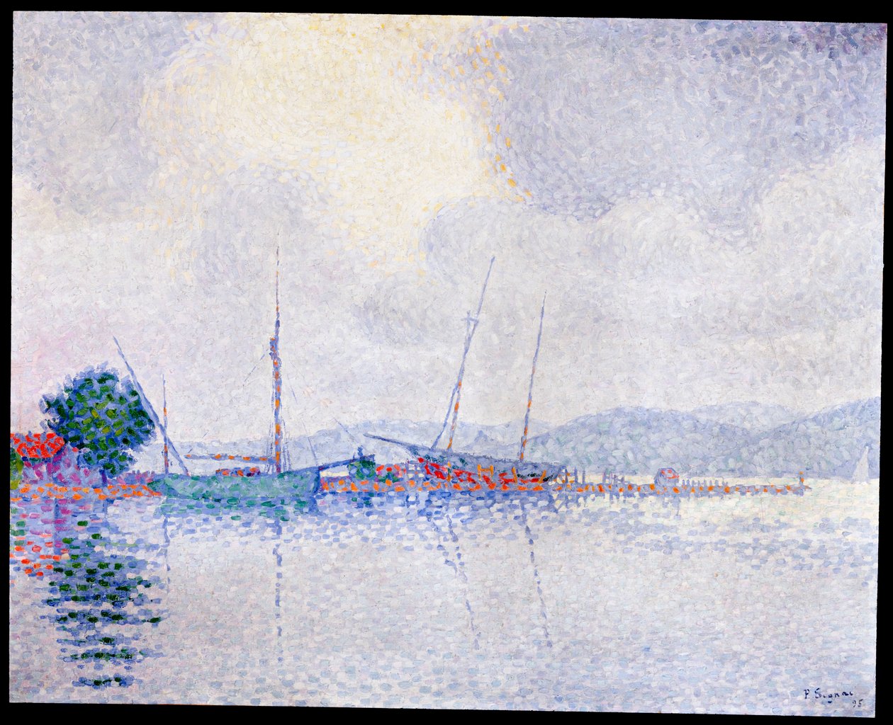 Saint-Tropez, efter stormen, 1895 av Paul Signac