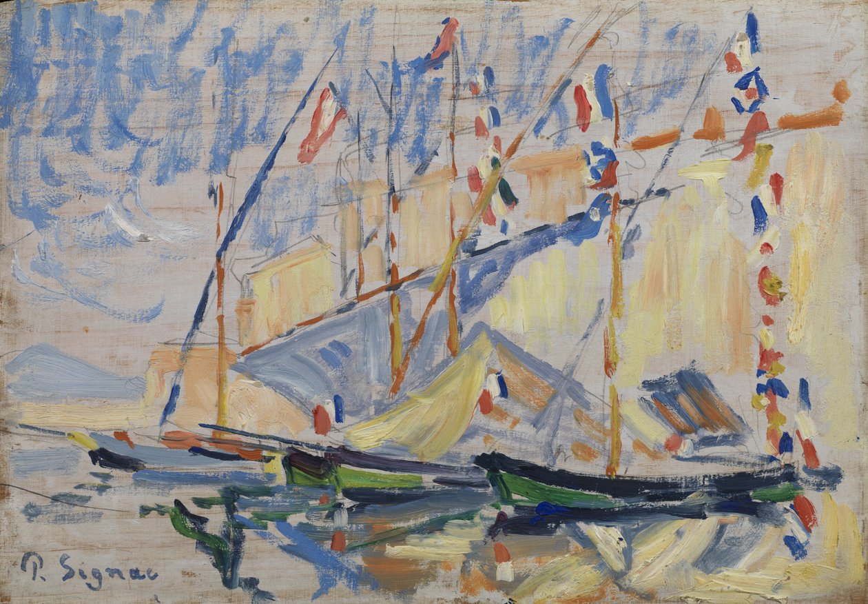 St Tropez, ca 1893 av Paul Signac