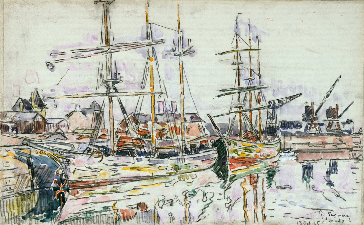 St. Malo, 1925 av Paul Signac