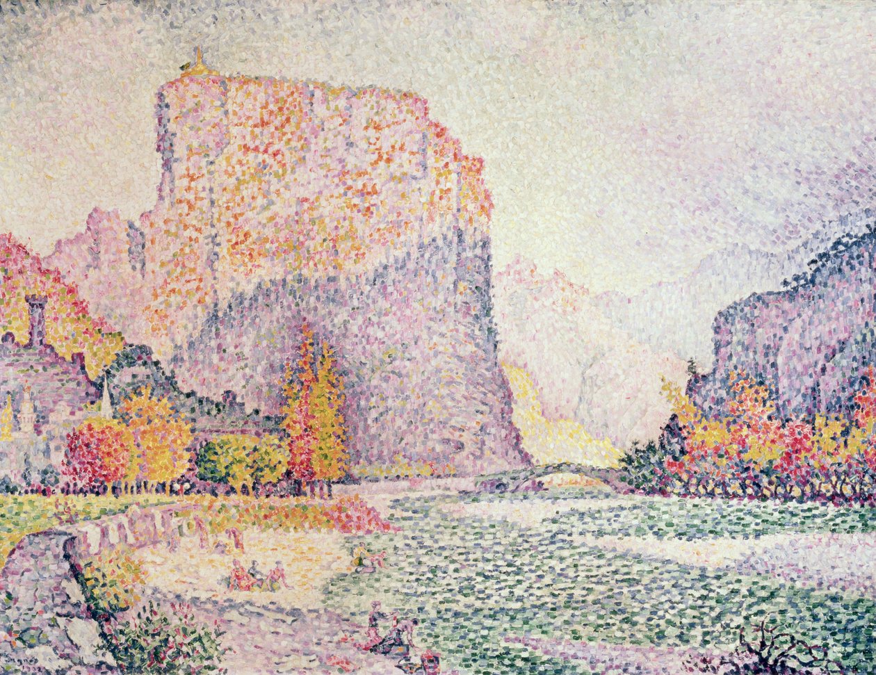 Klipporna vid Castellane, 1902 av Paul Signac