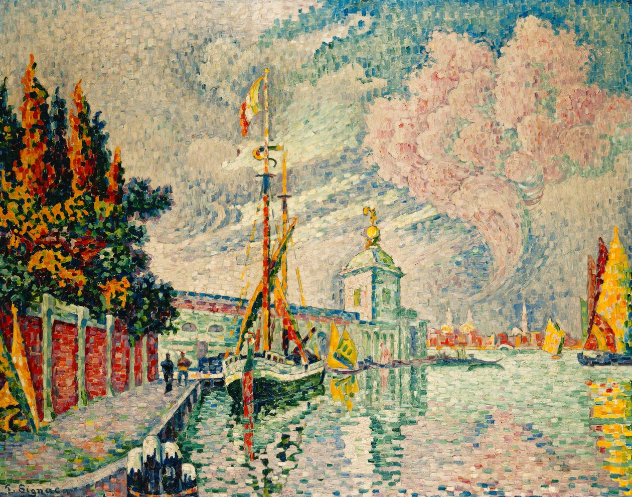 Dogana; Tullhuset, 1910 av Paul Signac