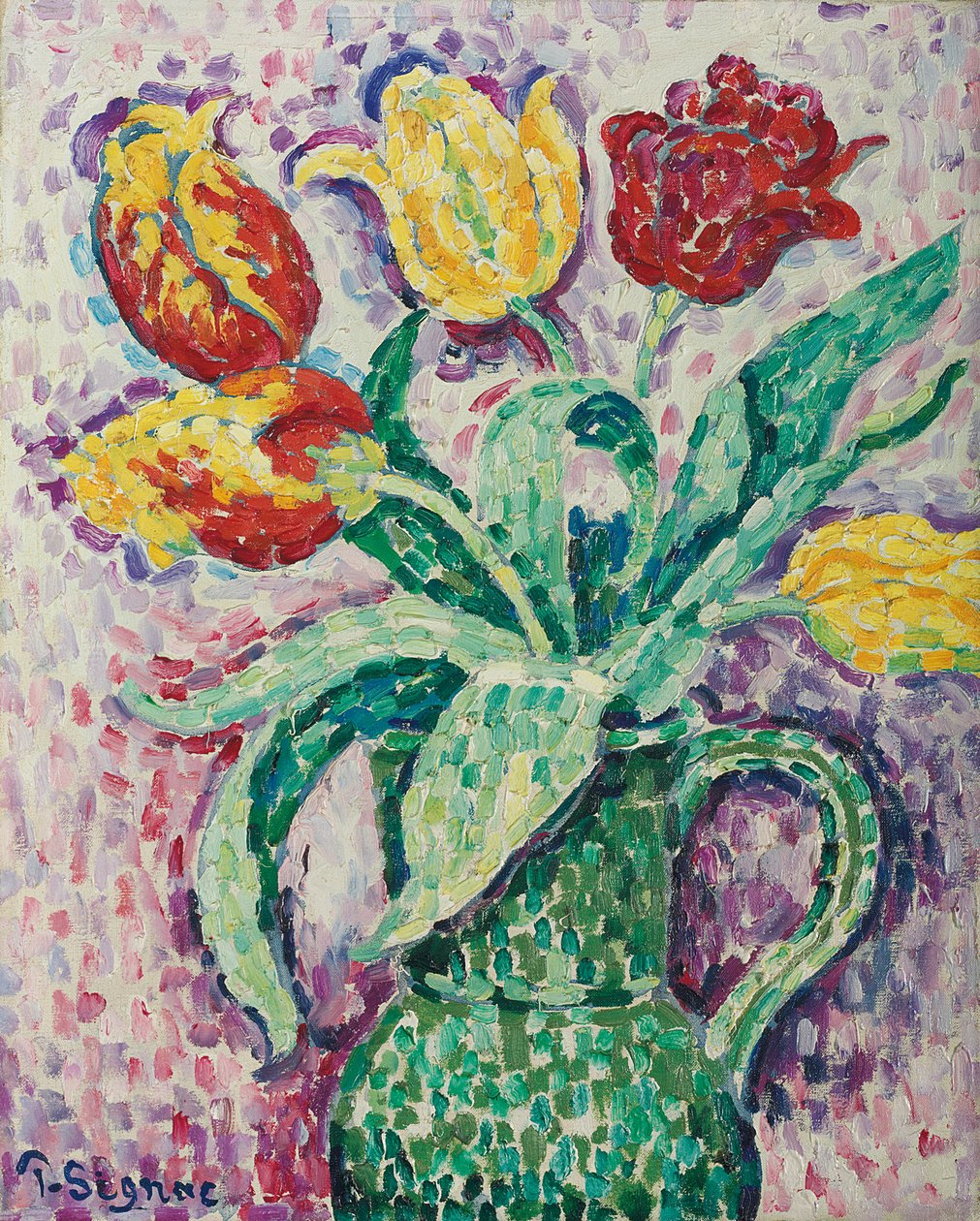 Den gröna vasen, 1920 av Paul Signac