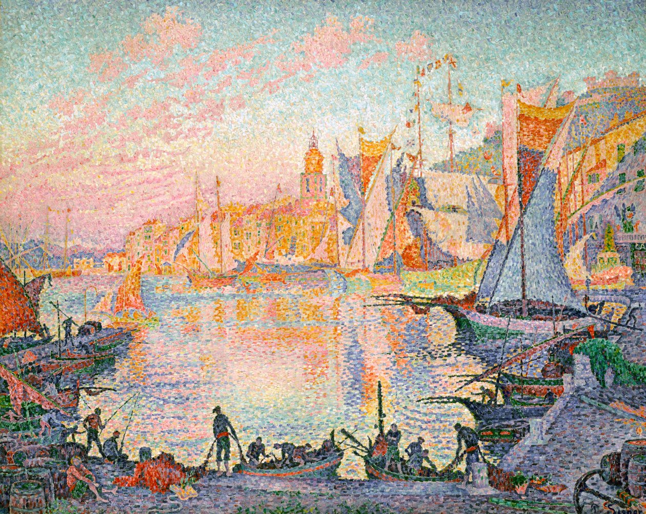 Hamnen i Saint-Tropez, 1901-1902 av Paul Signac