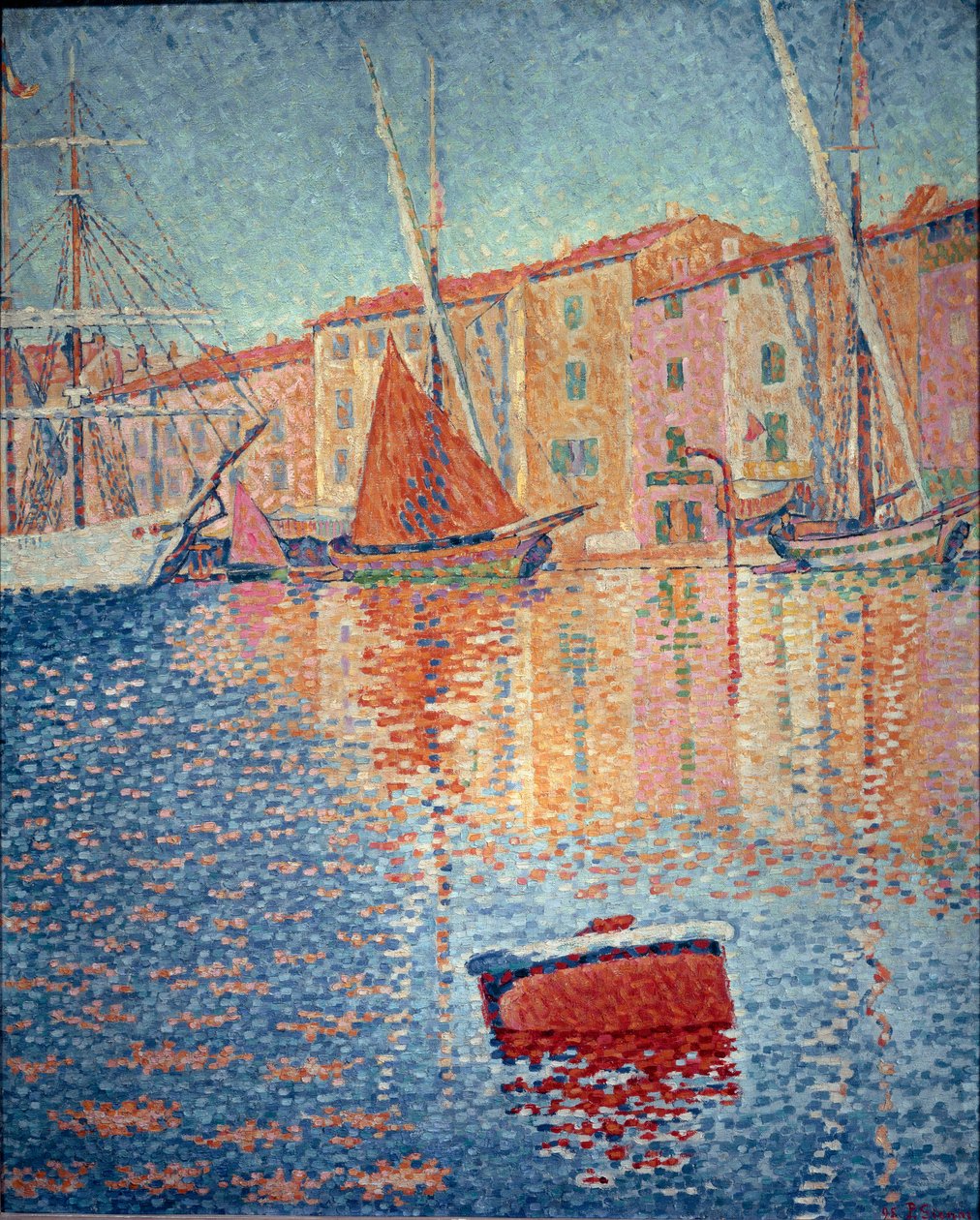 Den röda bojen (Saint Tropez) av Paul Signac