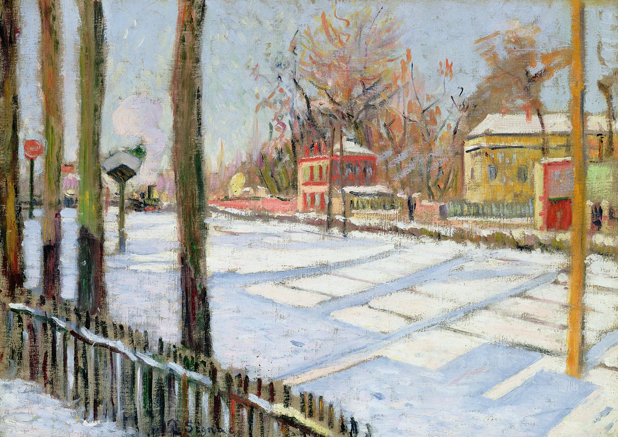 Snön, Bois, 1886 av Paul Signac