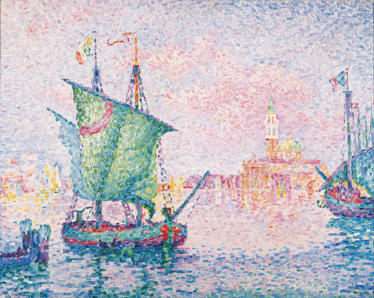 Venedig, Det rosa molnet, 1909 av Paul Signac