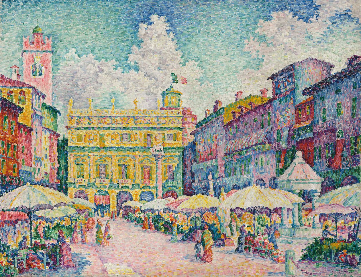 Verona marknad av Paul Signac