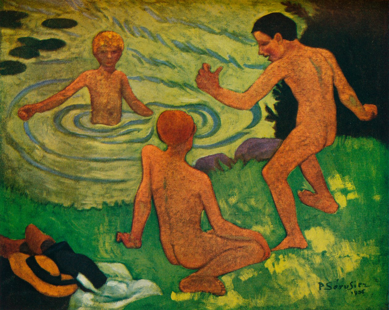 Pojkar badar, 1906 av Paul Sérusier