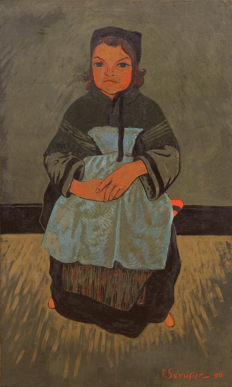 Breton flicka, Marie Francisaille, 1896. av Paul Sérusier
