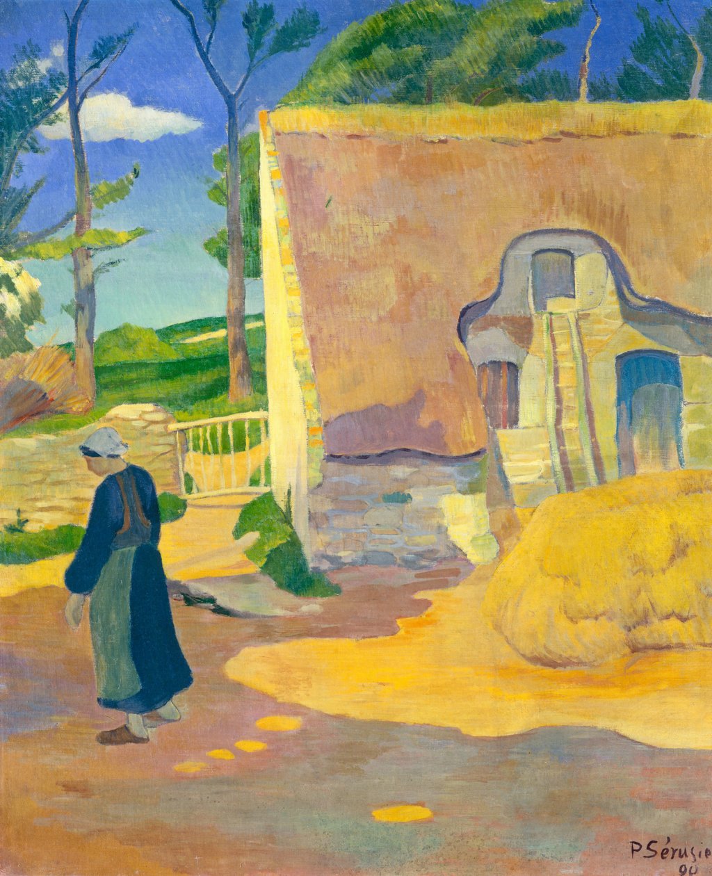 Bondgård i Le Pouldu, 1890. av Paul Sérusier