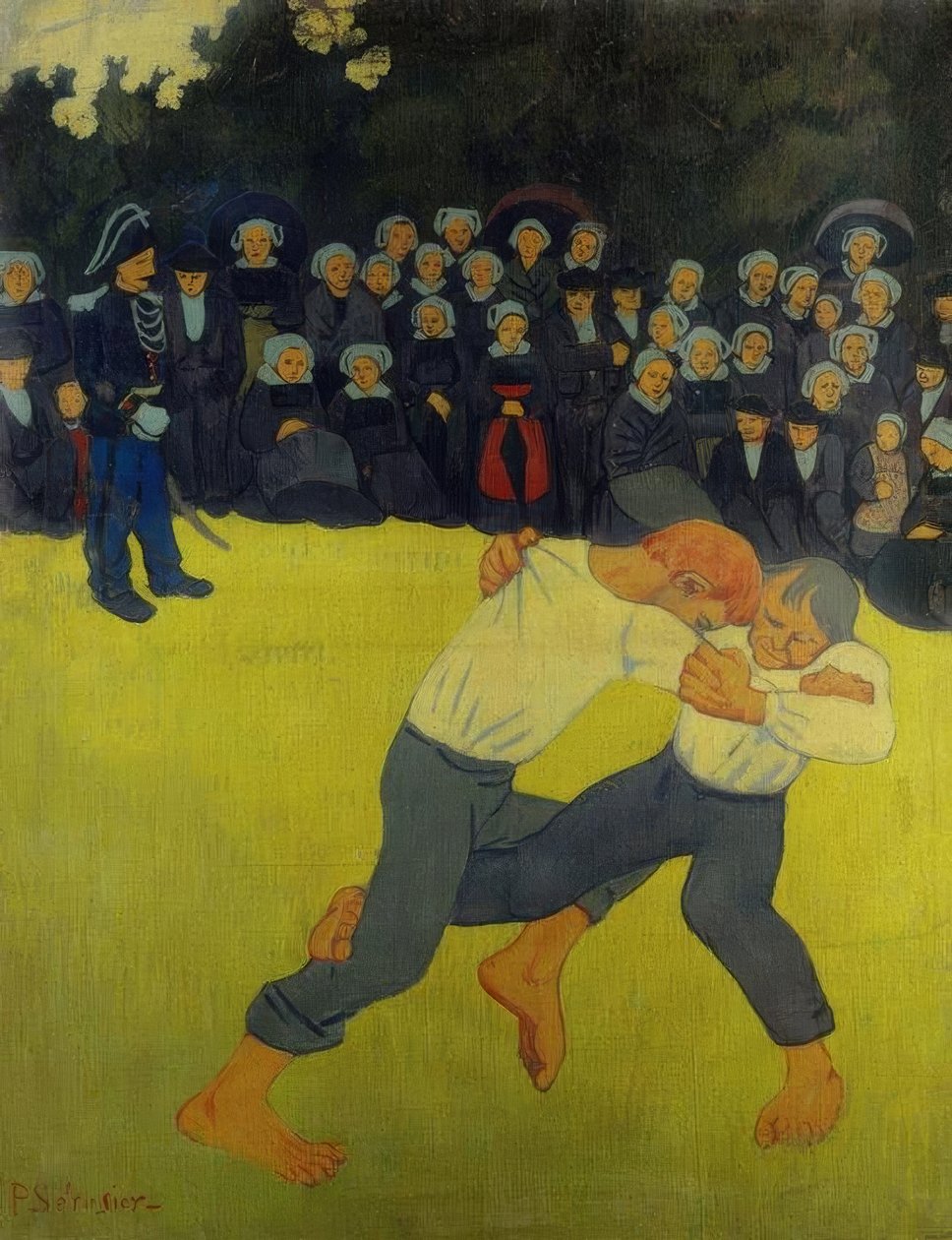 Den bretonska kampen av Paul Sérusier