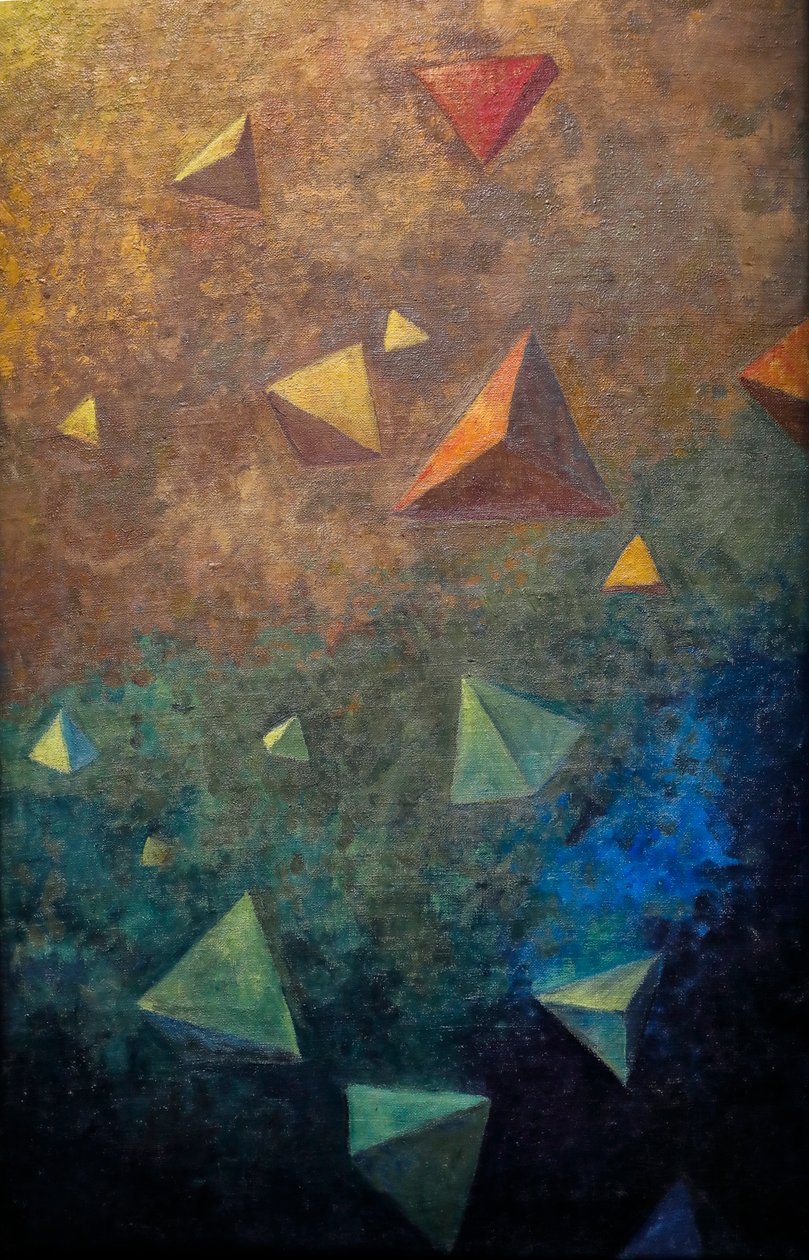 Tétrahedra, ca 1910 (olja på duk) av Paul Sérusier