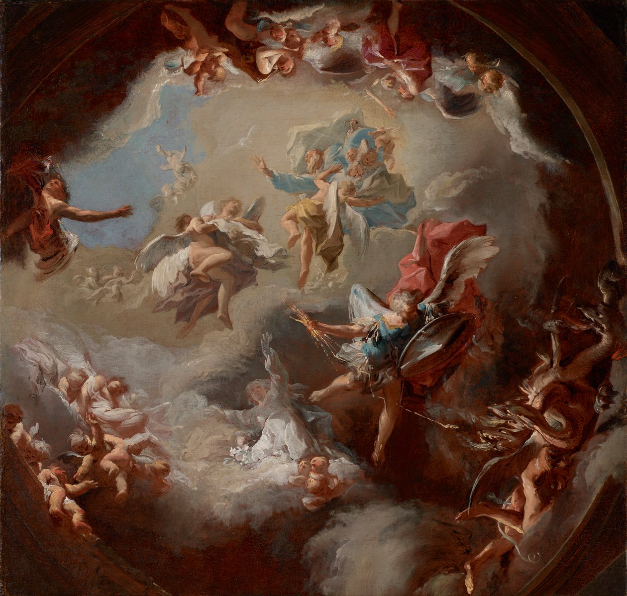 Uppenbarelse av Messias från Jungfrun av Paul Troger