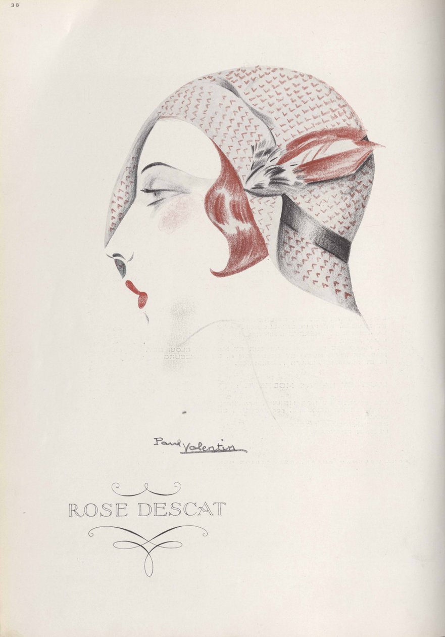 Rose Descat Hat, slutet av 1920-talet. av Paul Valentin