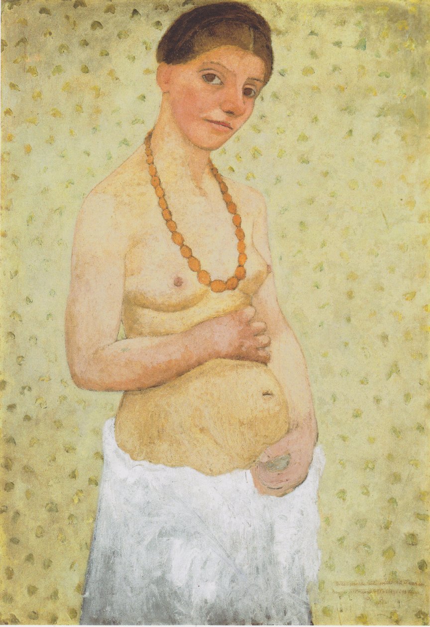 Självporträtt på 6: e bröllopsdagen av Paula Modersohn Becker