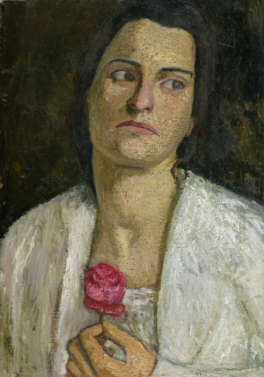 Skulptören Clara Rilke-Westhoff (1878-1954) 1905 av Paula Modersohn Becker