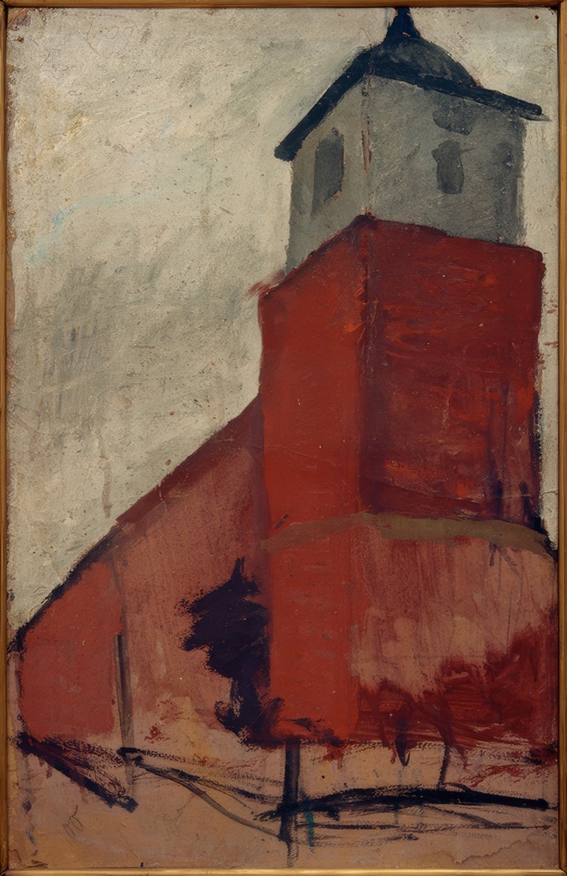 Kyrka i Worpswede av Paula Modersohn Becker