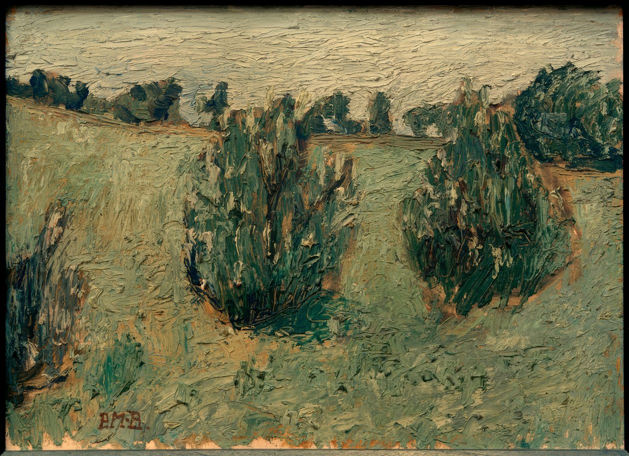 Landskap med tallar av Paula Modersohn Becker