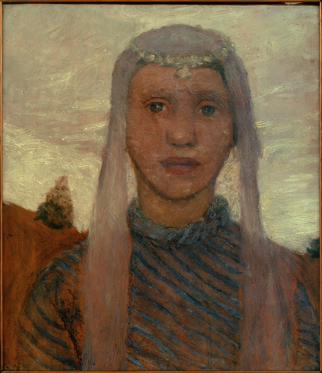 Flicka med slöja av Paula Modersohn Becker