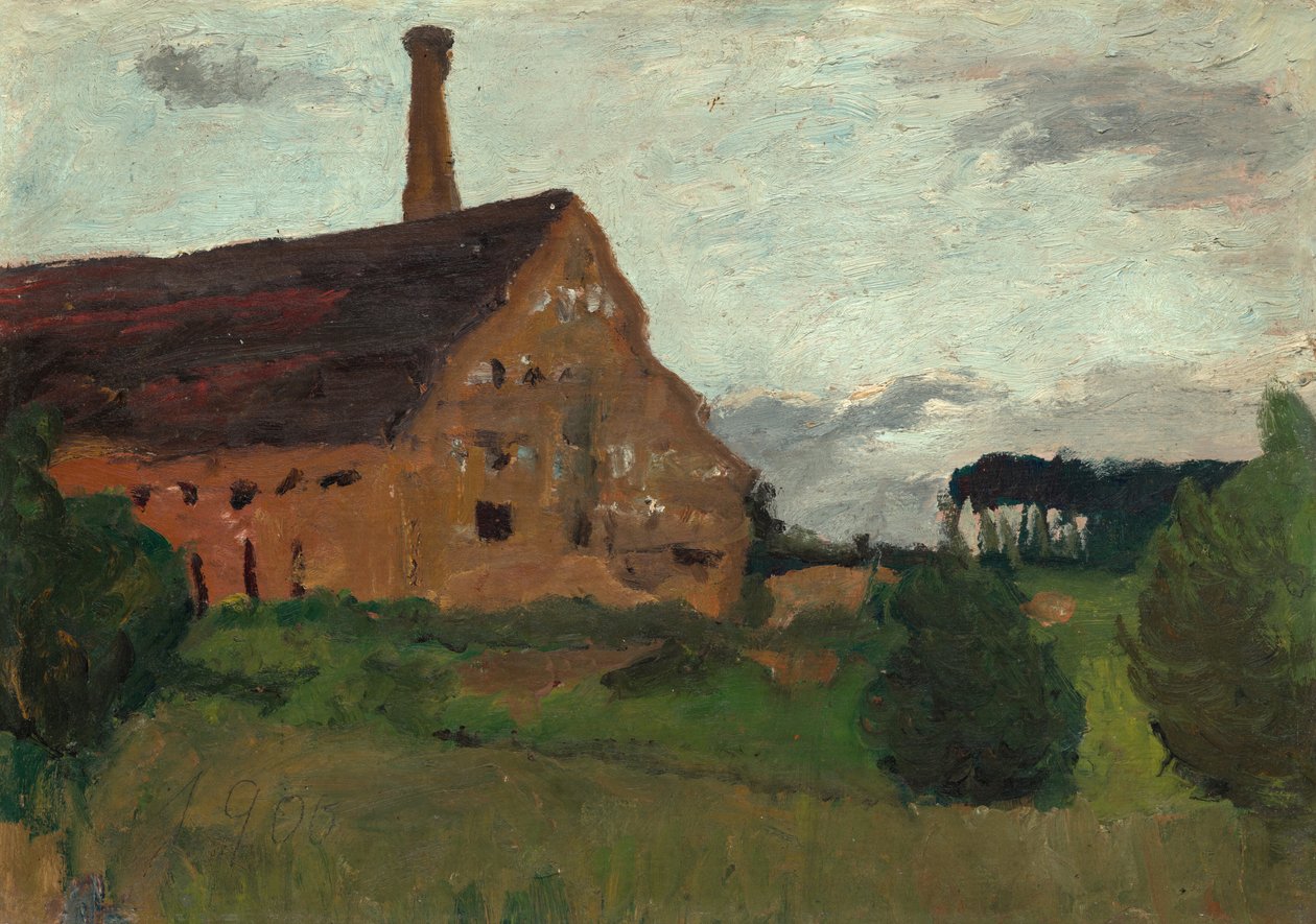 Gamla fabriken av Paula Modersohn Becker