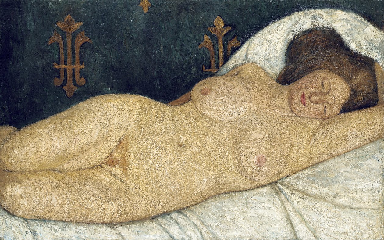 Liggande kvinnlig naken, 1905-06 av Paula Modersohn Becker