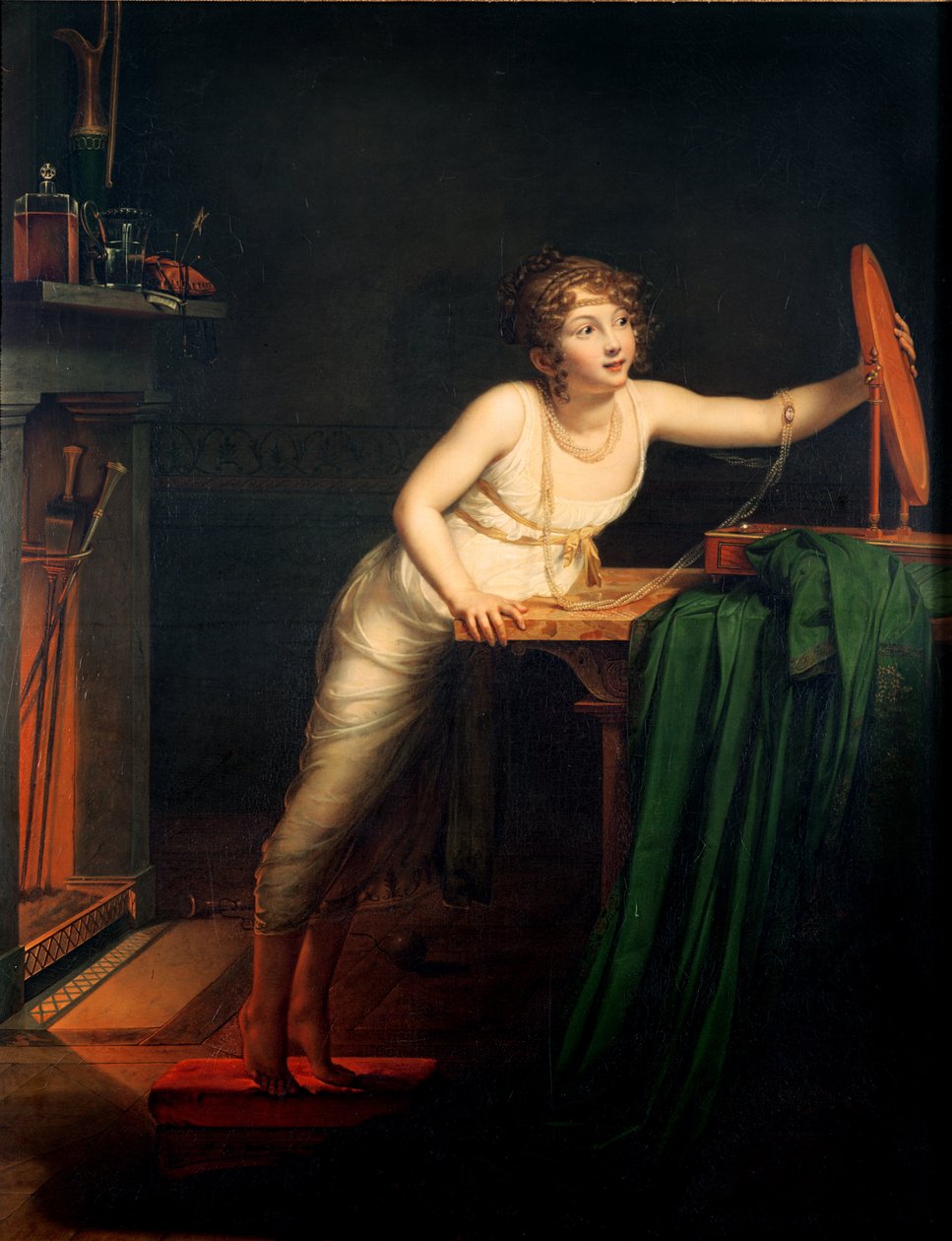 The First Sense of Coquetry, 1804 av Pauline Auzou
