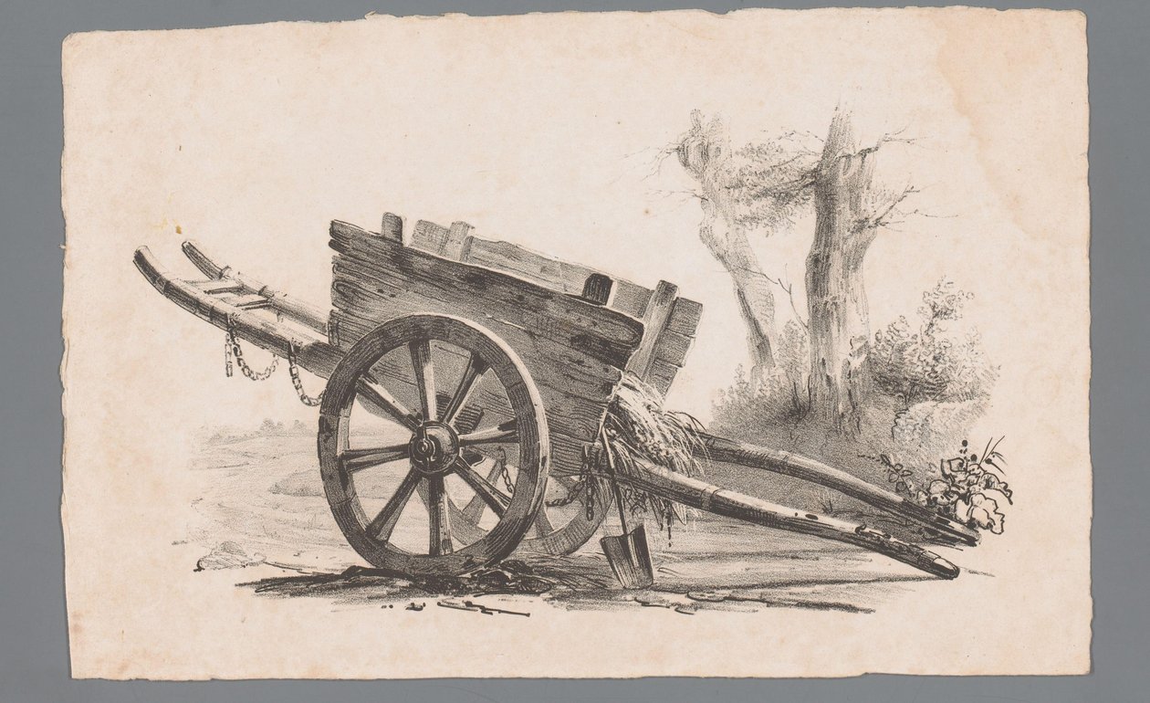 Bil med två hjul av Paulus Lauters (attributed to)