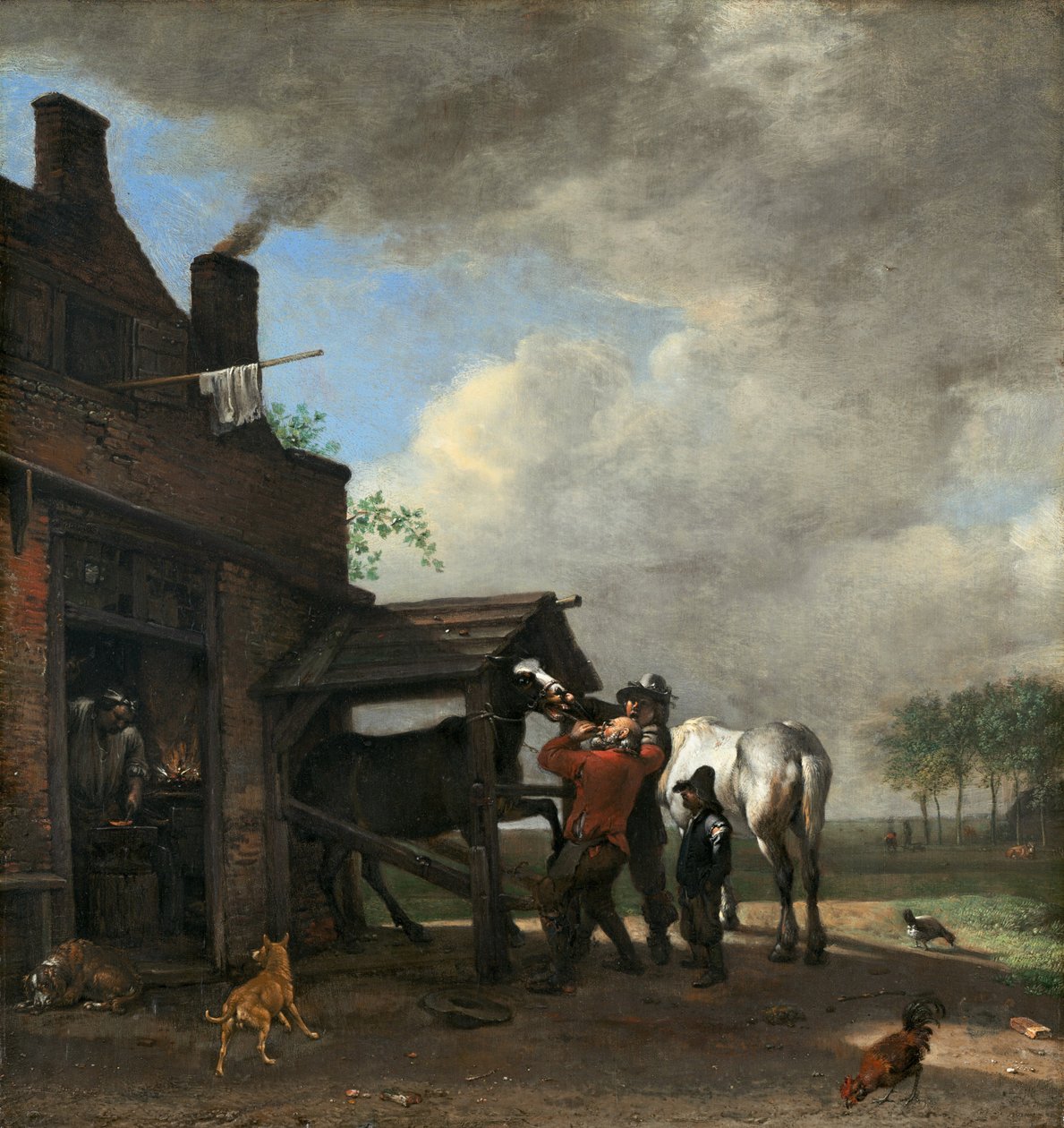 En hovslagare av Paulus Potter