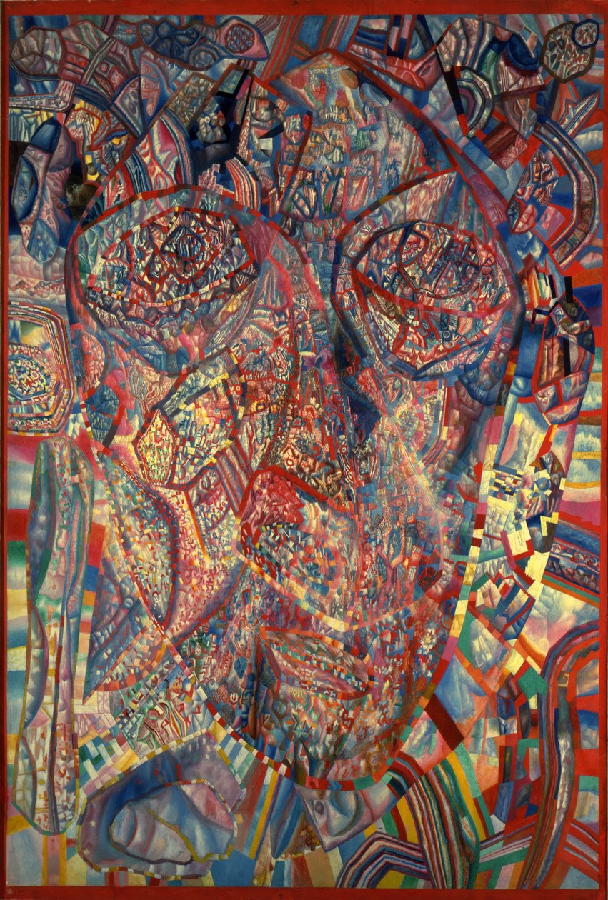 Ett levande huvud, 1923 av Pavel Nikolayevich Filonov