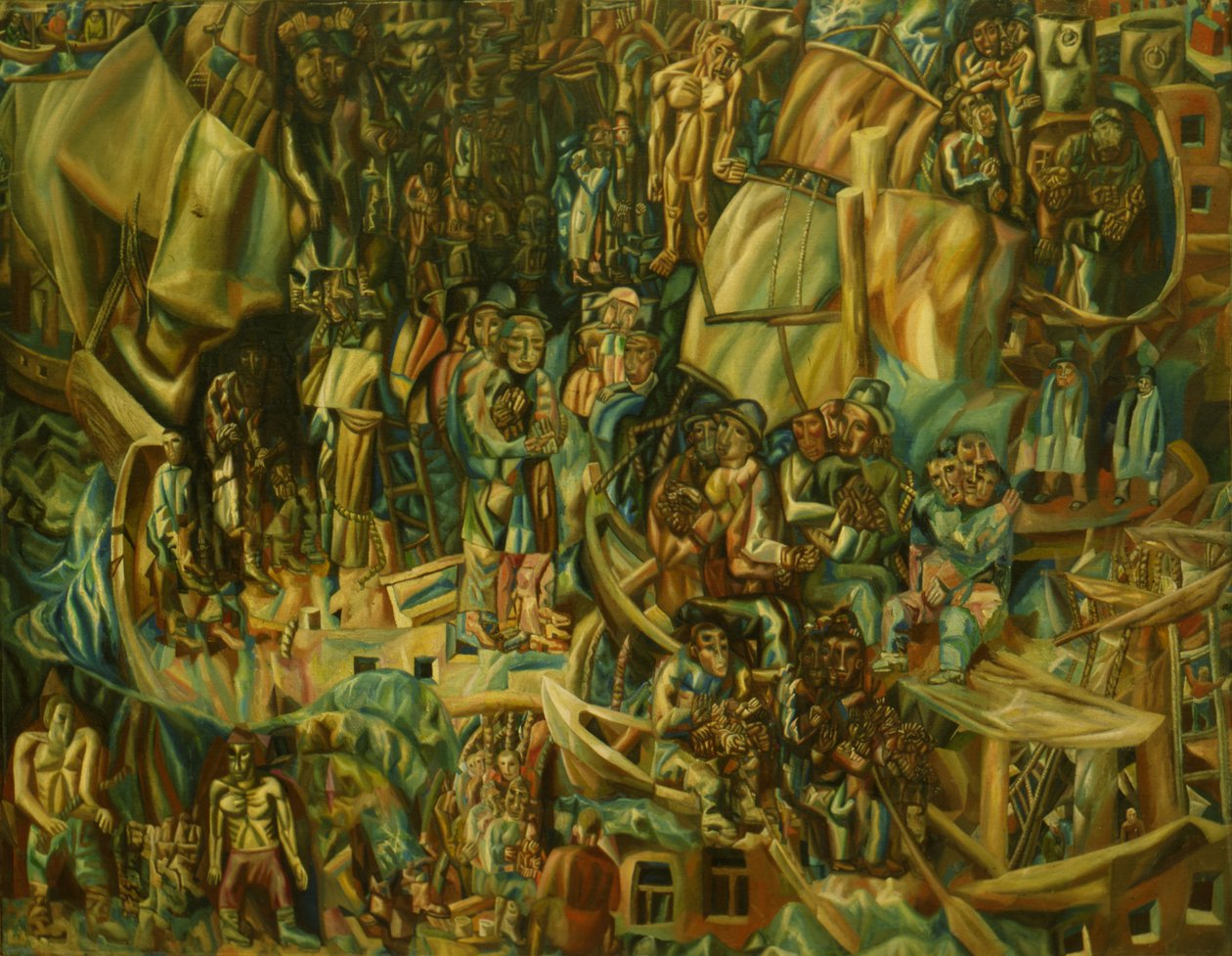 Sammansättning. Skepp, 1913-1915 av Pavel Nikolayevich Filonov
