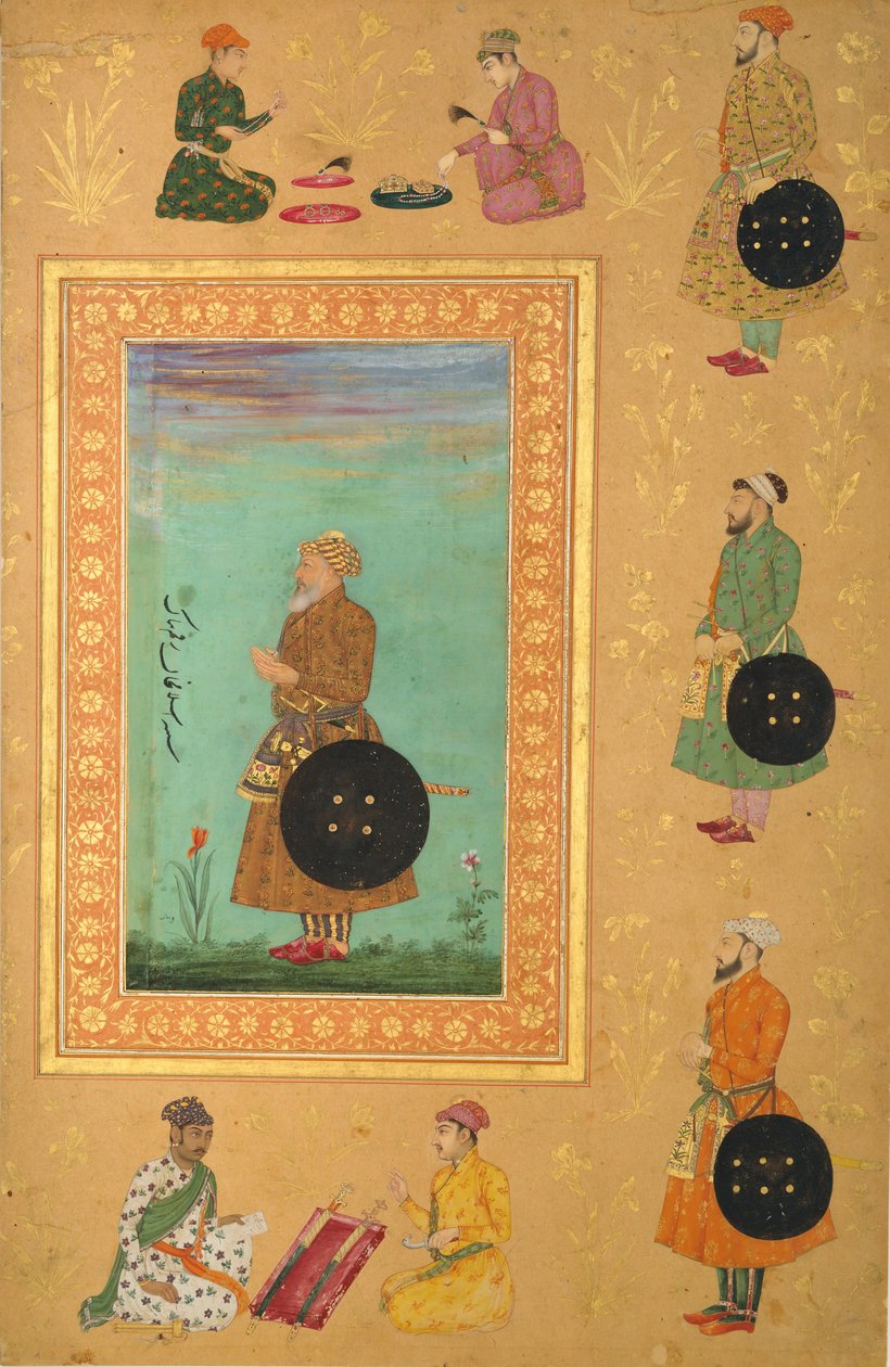 Porträtt av Islam Khan Mashhadi, 1600-talet. av Payag