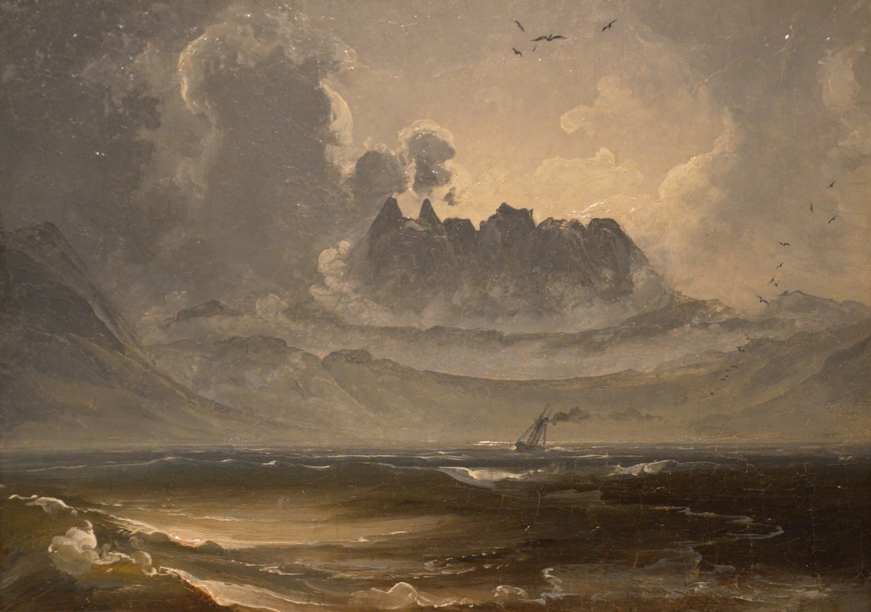 Mountain Range Trolltindene av Peder Balke