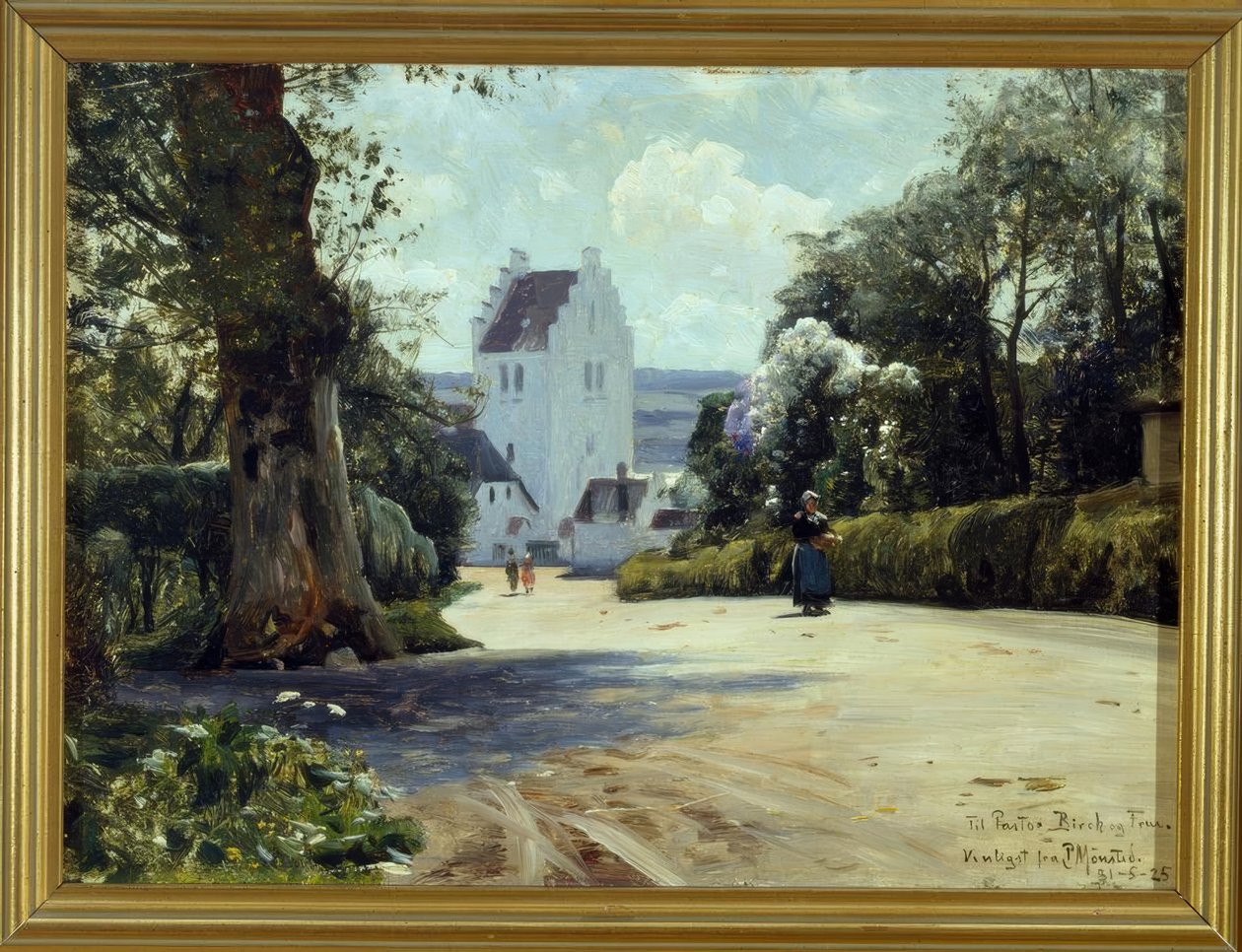 Utsikt över St. Jörgens kyrka av Peder Monsted