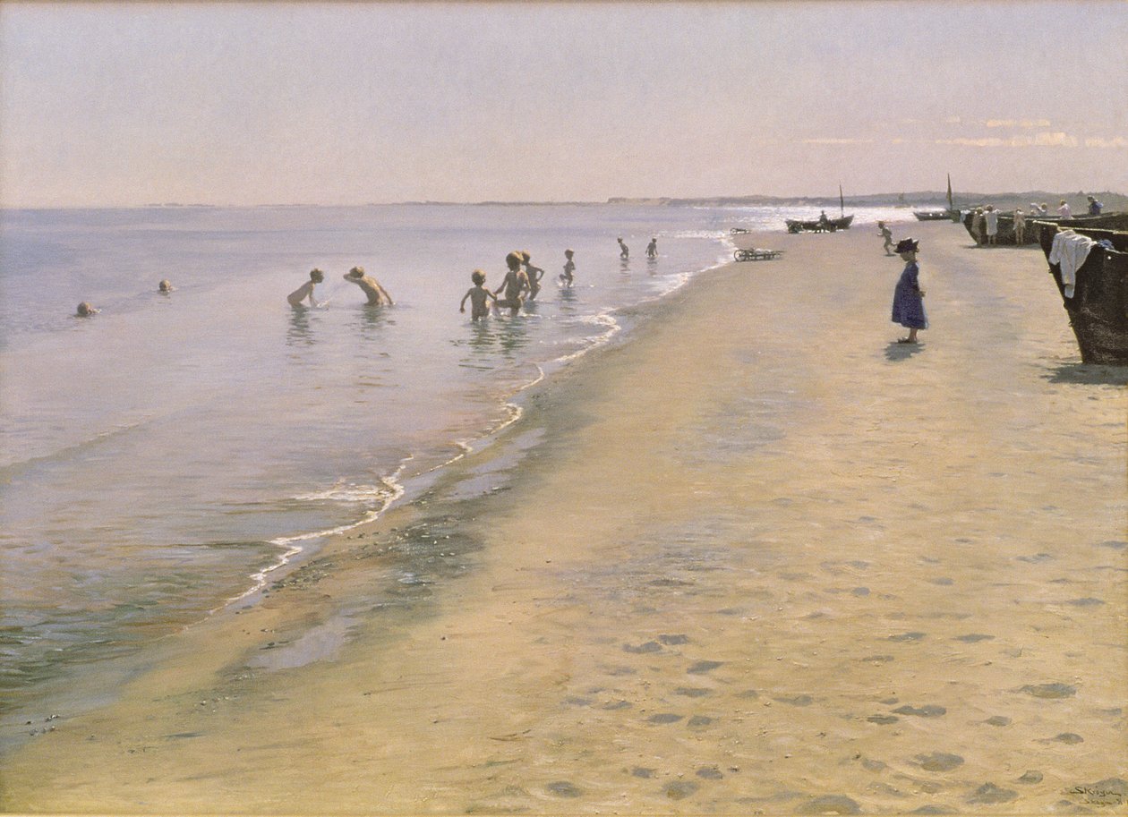 Sommardag på Sydstranden i Skagen, 1884 av Peder Severin Krøyer