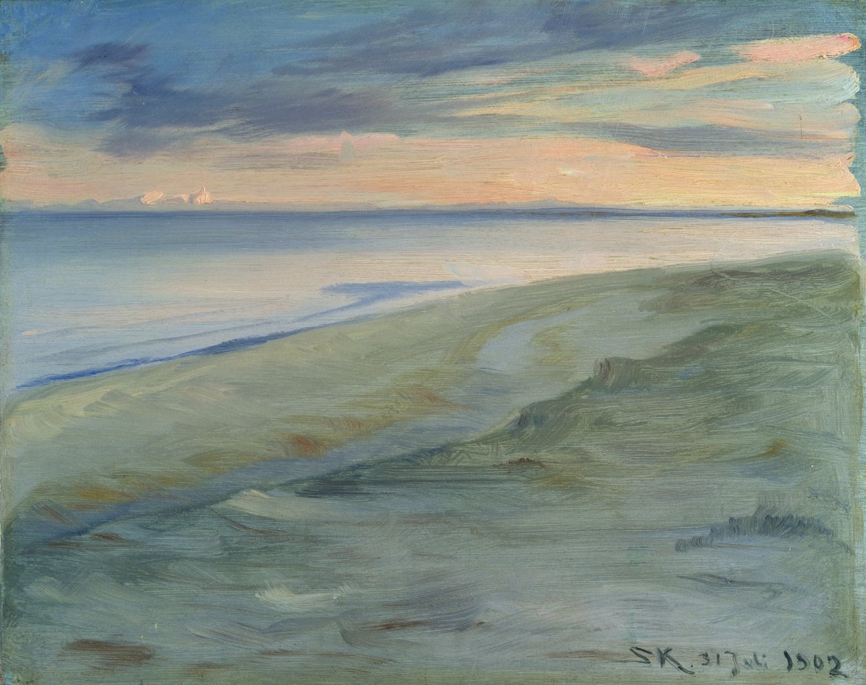 Stranden, Skagen, 1902 (panel) av Peder Severin Krøyer