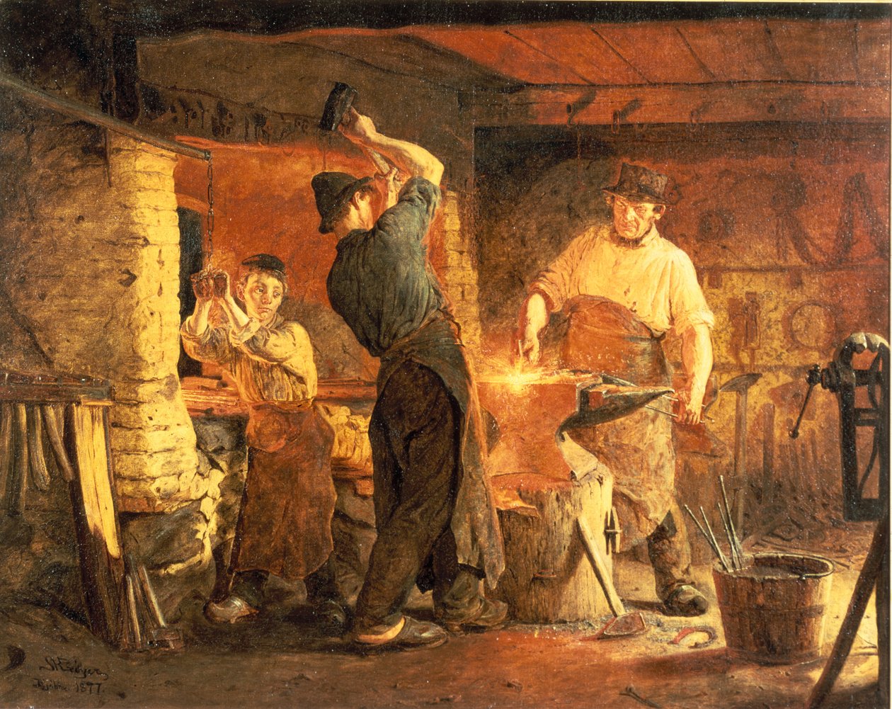 Smedjan av Peder Severin Krøyer