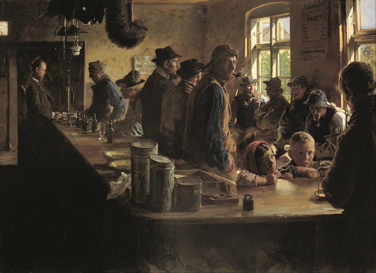 A the victuallers when there is no fishing av Peder Severin Krøyer