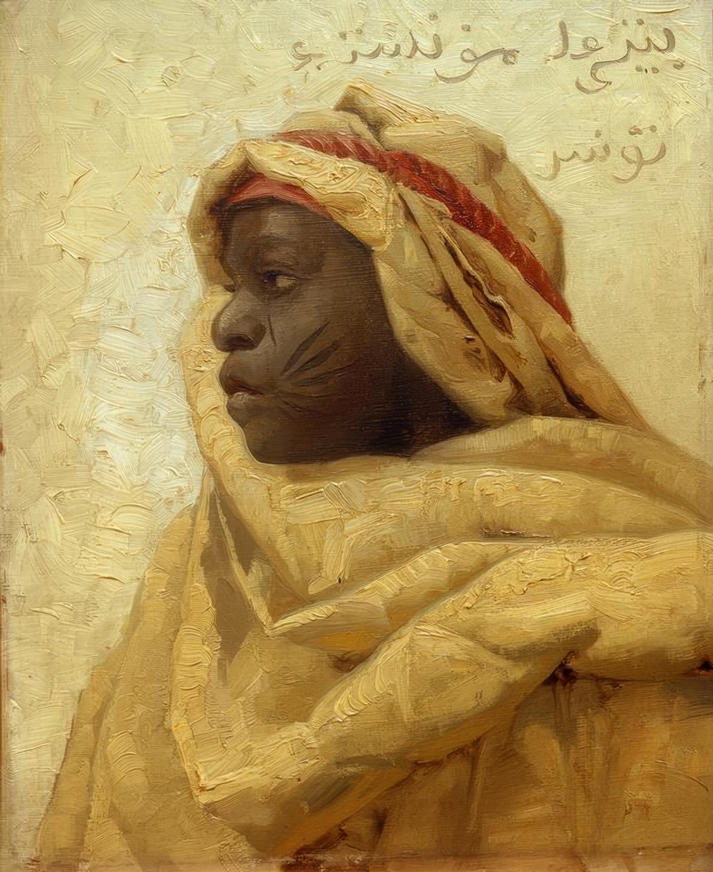 P. Mönsted, Porträtt av en nubian av Peder Monsted