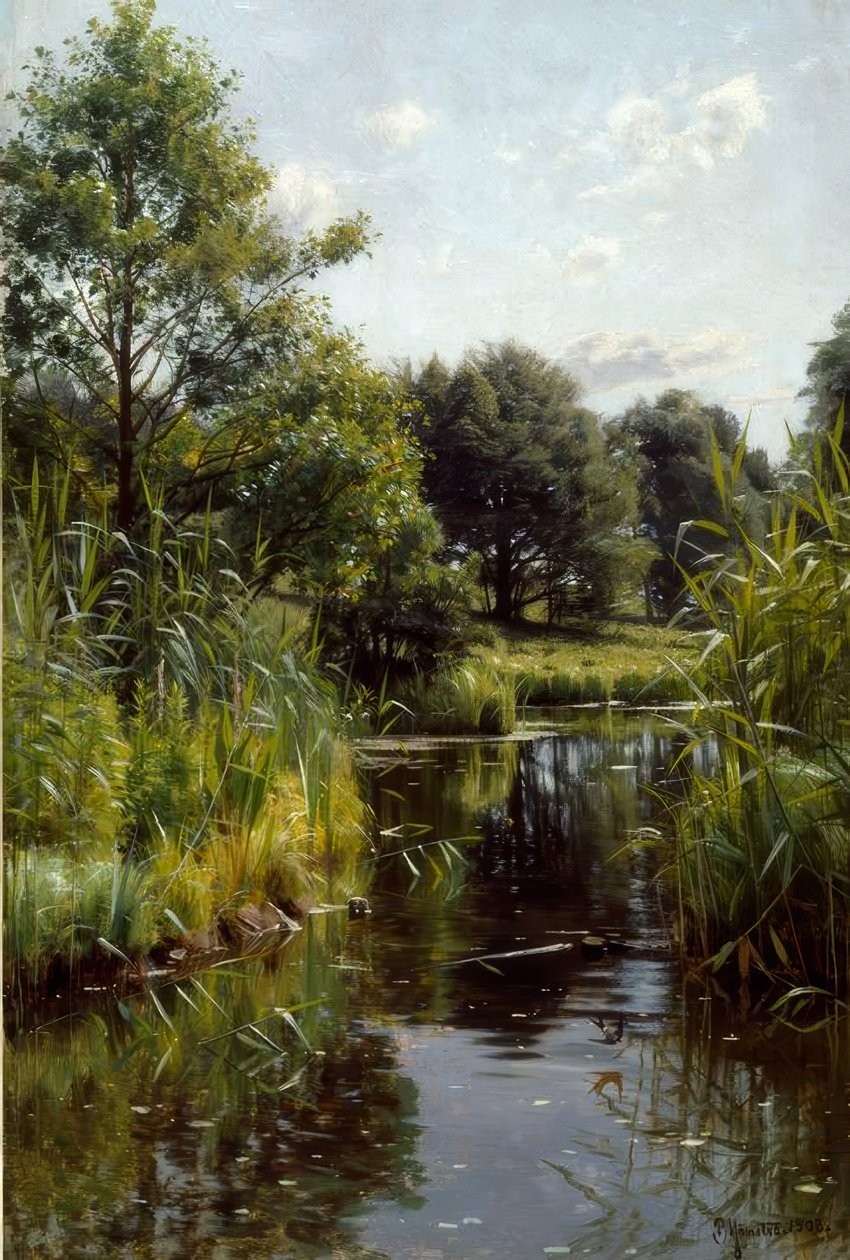 Vass på sjön av Peder Monsted