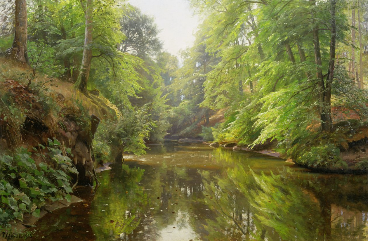 Den tysta floden, 1913 av Peder Monsted
