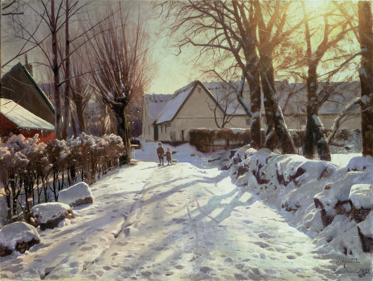 Vägen hem, 1923 av Peder Monsted