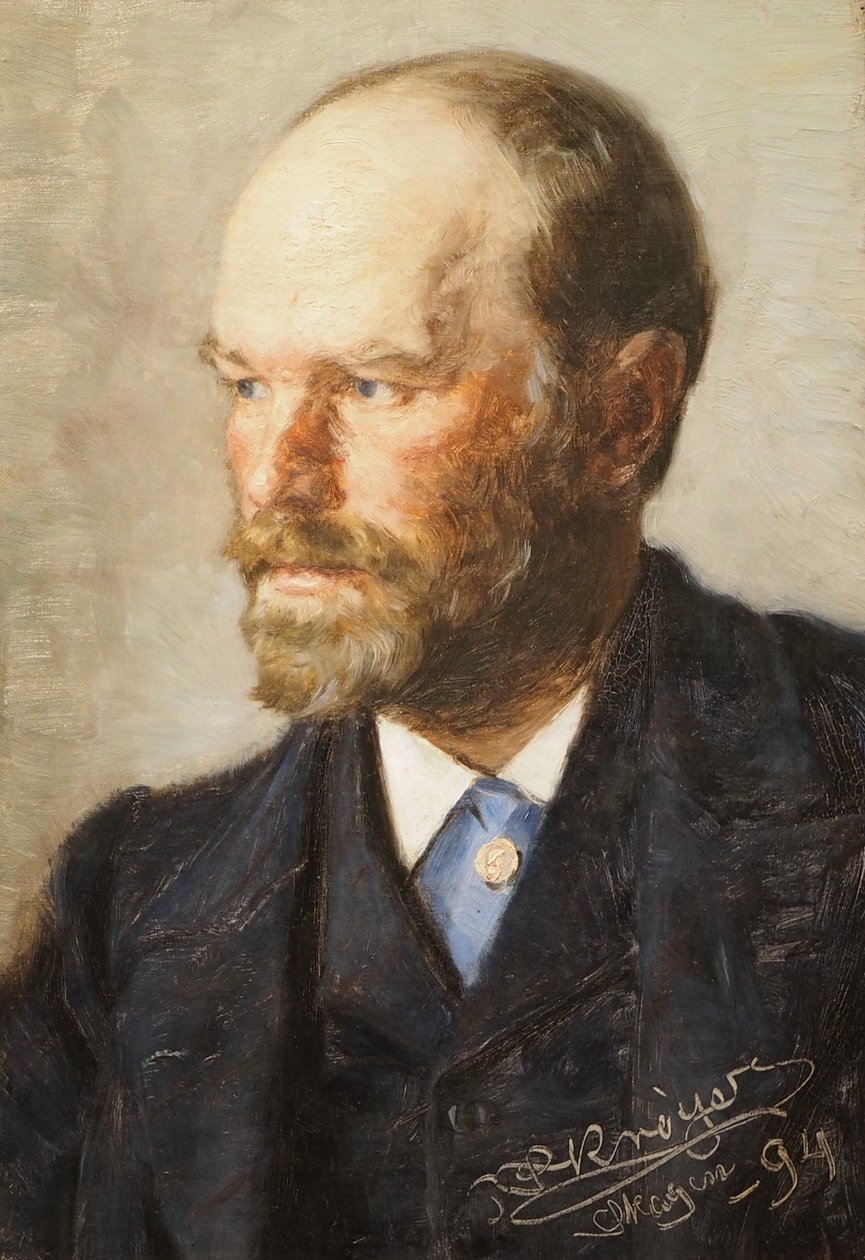 Porträtt av målaren Michael Ancher av Peder Severin Krøyer
