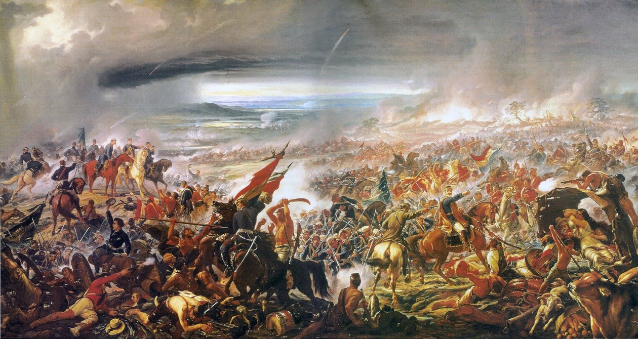 The Battle of Avai av Pedro Américo