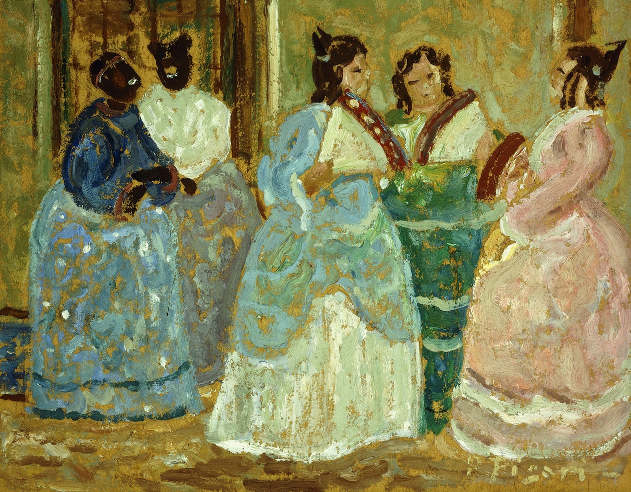 kolonial scen; Escena Colonial av Pedro Figari