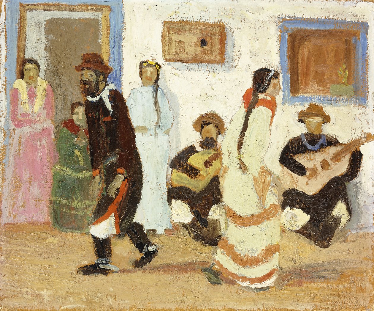 Kreolsk dans; Baile Criollo av Pedro Figari