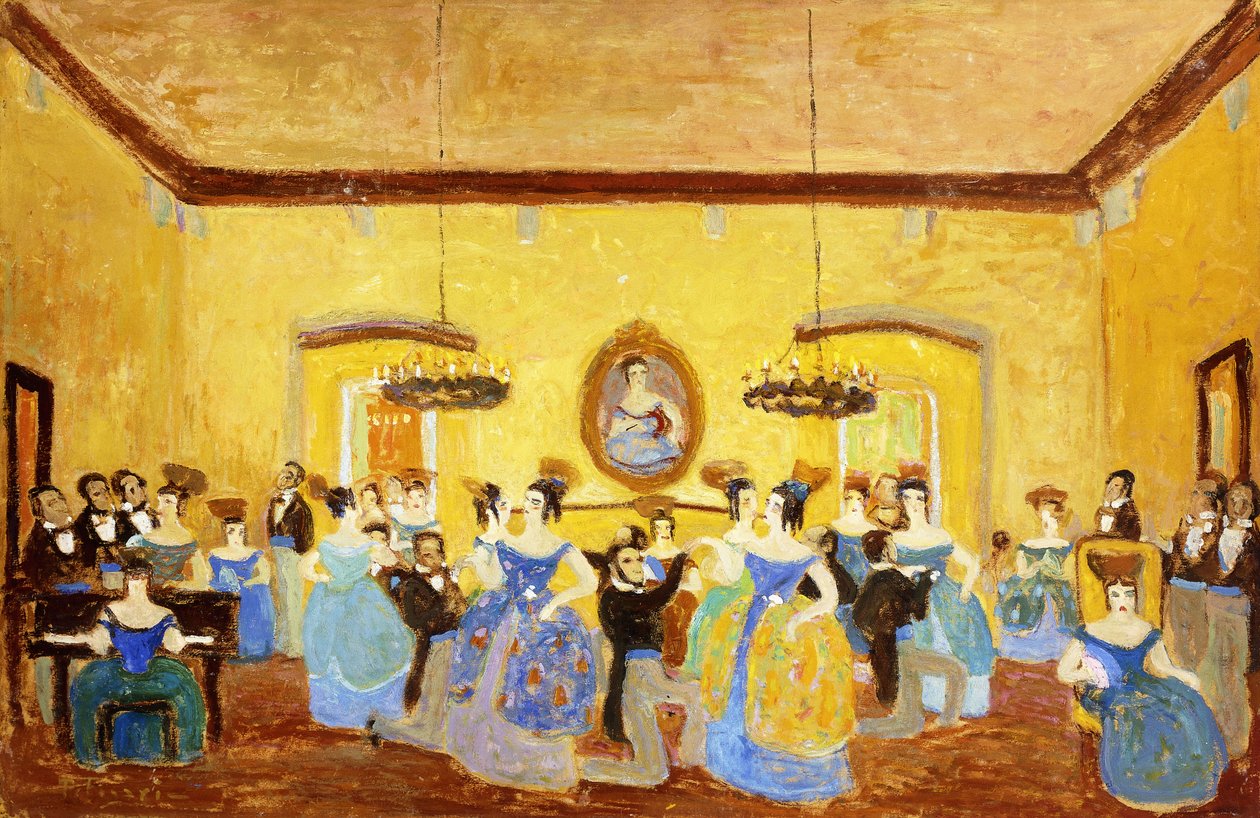 Den koloniala menuetten; El Minue Colonial av Pedro Figari