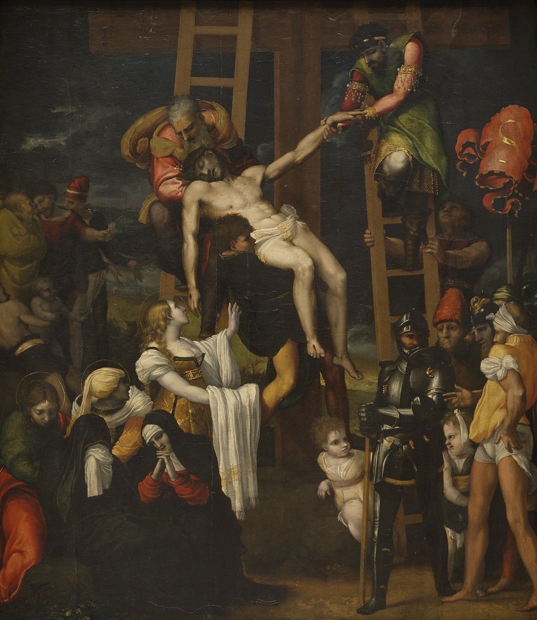 Nedstigningen från korset, 1547 av Pedro Machuca