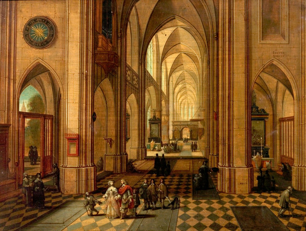 Antwerpens katedral av Pieter the Elder Neeffs