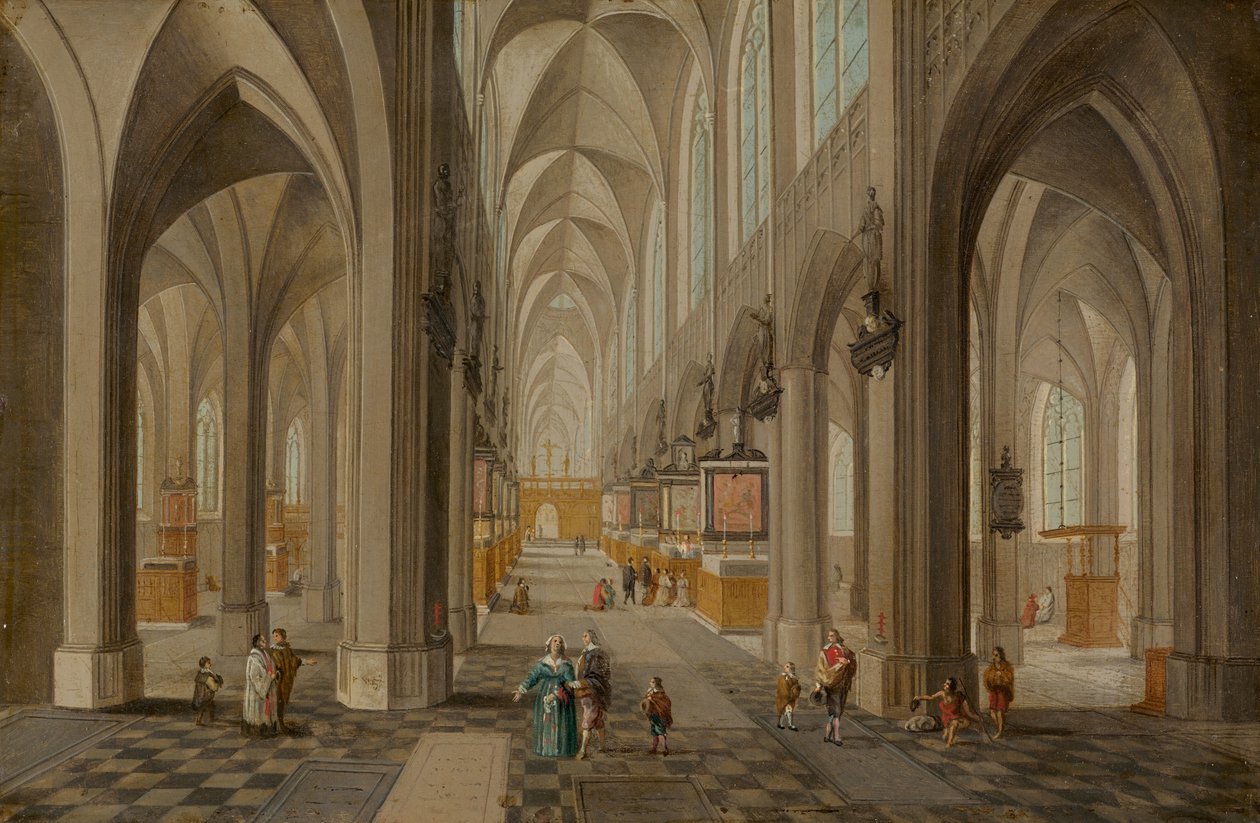Antwerpens katedral, ca. 16501655. av Peeter Neeffs the Elder