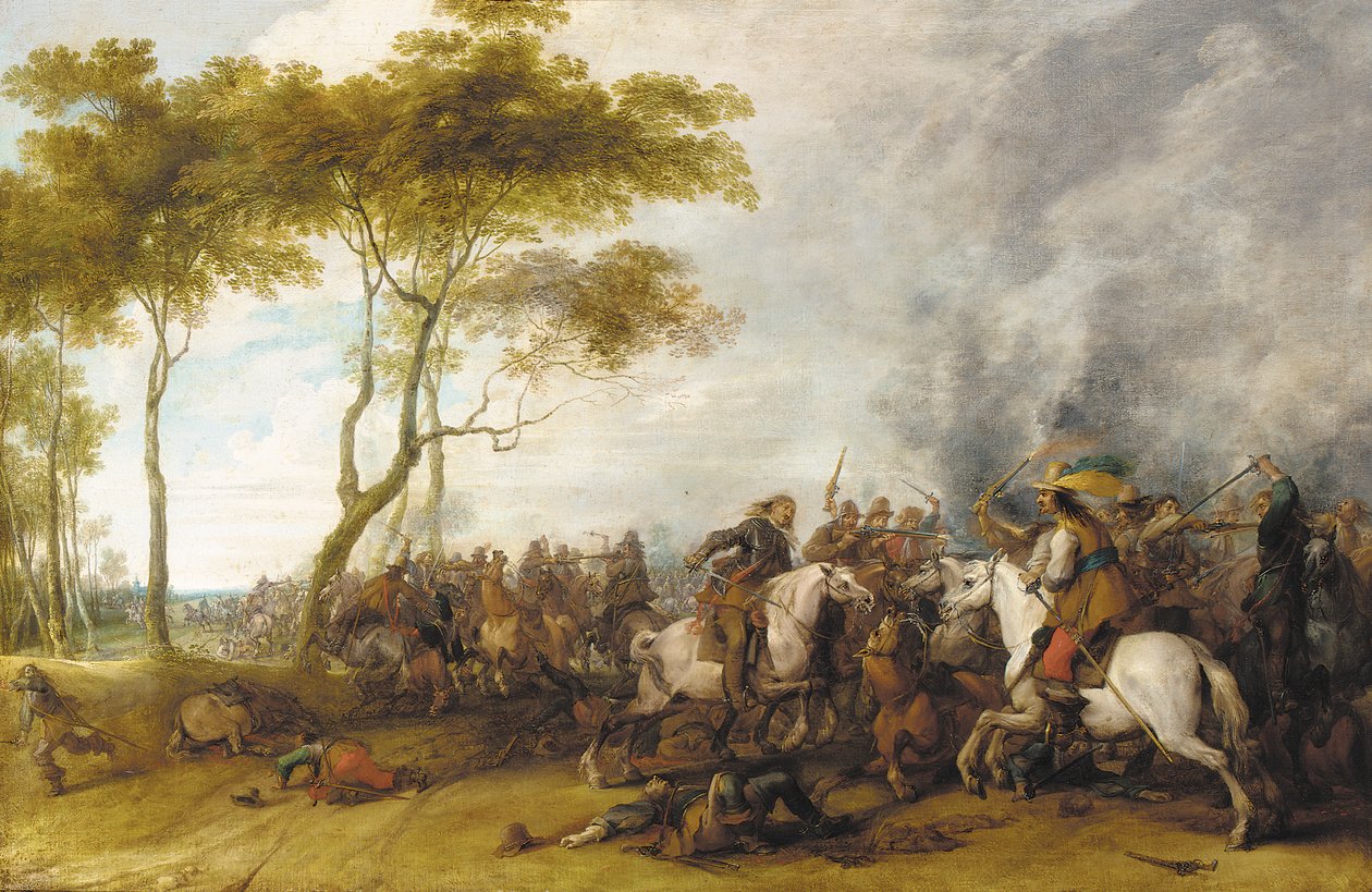 En kavalleristrid av Peeter Snayers